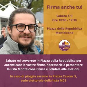 Scopri di più sull'articolo Raccolta firme