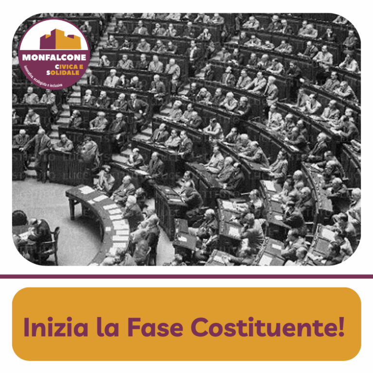 Inizia la Fase Costituente!